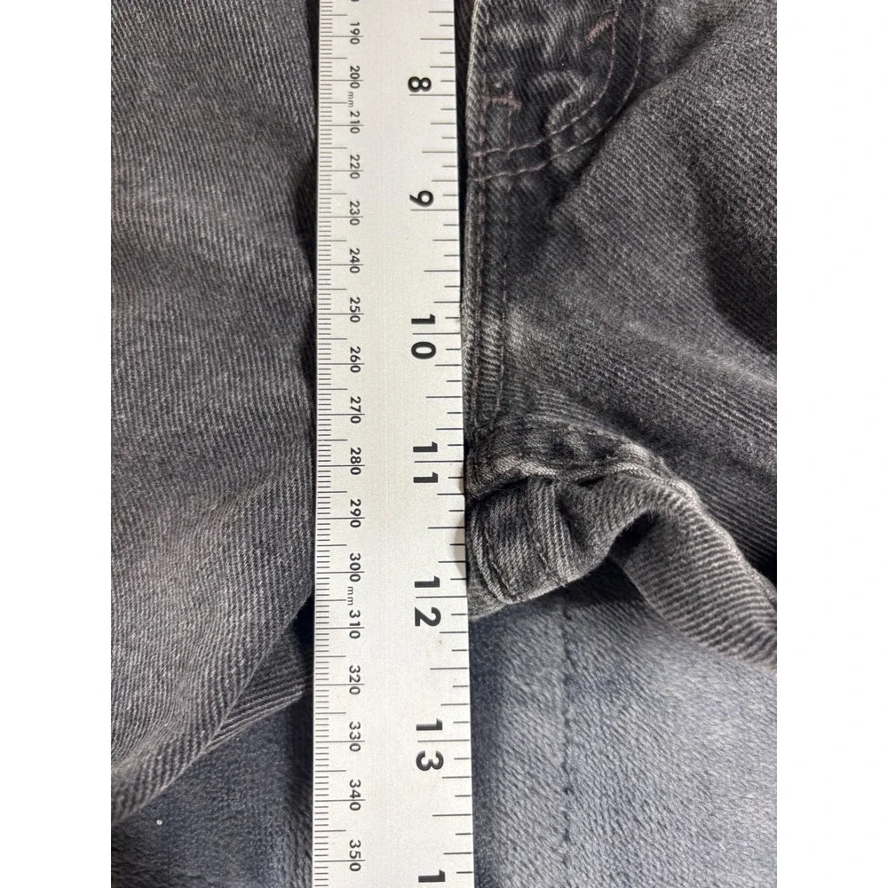 Levis 505 Mens Vintage Made in USA Faded Black Straight Leg Denim Jeans 33x34